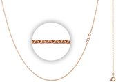iXXXi Jewelry Ketting 1mm 40-80cm Rosé met Logo 40+5 cm