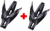 2x Bidonhouder Custom Race drinkbus houder compatibel Tacx Elite carbon look - universeel