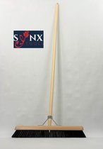 Synx Tools Zaalveger 50cm - Paardenhaar / Kamerveger - Zachte bezem 50 cm - Bezemsteel - Besem Veger schoonmaken - Bezems Binnen - Bezem zacht met Steel 150 cm