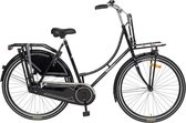 Wheelerz.nl omafiets 28 inch zwart met voordrager