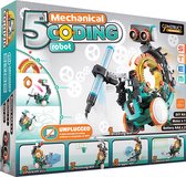 Construct & Create - 5 in 1 Mechanical Coding Robot - DIY Bouwpakket - Programmeren - STEM Speelgoed