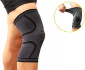 Sport-Plein Kniebrace Kniebandage 2 stuks - Zwart / Grijs - maat L