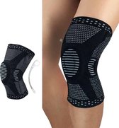 Chibaa - Knie band - Zwart - Maat: Medium - Unisex - Knie Versterking - Orthopedische kniebrace voor kruisband - Knieband voor meniscus - Kniebeschermer - Patella - Compressie kniebandage blessure - Sporten - Bescherming