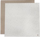 Jollein Hydrofiele Doek Large 115x115cm Stargaze - Biscuit - 2 Stuks