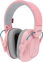 Alpine Muffy Kids Kinder Oorkap - Premium Gehoorbescherming voor kinderen tot 16 jaar - Verstelbare Oorbescherming met Draagtas - 25 dB SNR - Roze