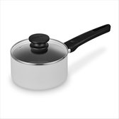 BRABANTIA INDU+ Steelpan met deksel - keramische antiaanbaklaag - Ø 16 cm - inductie - pfas vrij