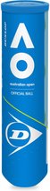 Dunlop AO - Australian Open - 4-tube tennisballen - geel