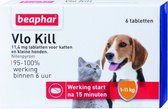 Beaphar Vlo Kill -  Kleine Hond/Kat - Tot 11 Kg - 6 Tabletten