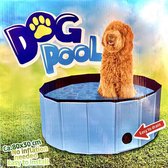 Opvouwbare hondenzwembad 80x30 cm - Perfect voor huisdieren, puppy's, katten of als kinderbadje, badkuip of ballenbad
