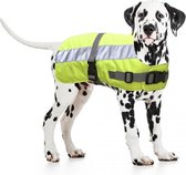 Duvo+ Flectalon hi vis dog jacket Geel 60cm