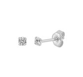 La Rosa Princesa Mini Oorknoppen Zirkonia Zilver | 2mm