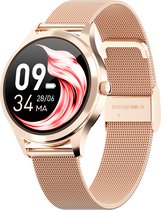 Actyve Smartwatch Dames Rosé Goud - Full Touchscreen - iOS en Android