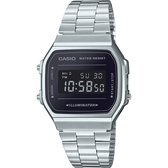 Casio Vintage Iconic A168WEM-1EF Unisex Horloge 36,3 mm - Zilverkleurig