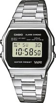 Casio Vintage A158WEA-1EF Dameshorloge 33,2 mm - Zilverkleurig