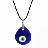 Boze Oog Ketting - Faas Evil Eye Hanger - Nazar Kralen Bescherming - Verstelbare Ketting - 45/50cm