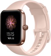 Smartwatch Dames S207 - Kinderen - Met Activity Tracker - Hartslagmeter - Geschikt voor iOS en Android - 44mm - Rose Goud