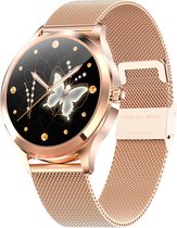 Bizoule Smartwatch Dames Rosé Goud - HD Full Touchscreen - Horloge Dames - Android en IOS