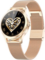 Avalue Luxe Smartwatch Dames - Watch geschikt voor iOS, Android & HarmonyOS toestellen - Rose Goud