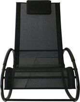 Outsunny Schommelstoel schommellounger ligbank voor buiten schommelstoel ligstoel staal tot 120kg 84A-090