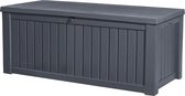 Keter Rockwood Opbergbox - 570L - 155x72.4x64.4cm - Grafiet