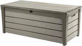 Keter Brushwood Opbergbox - kussenbox - 455L - 145x69,7x60,3cm - Taupe