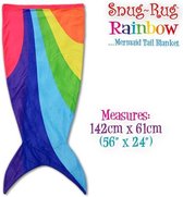 Snug Rug Zeemeermin - Staart Deken – Regenboog - Zeemeermindeken - Plaid - Mermaid Tail - Kinderdeken