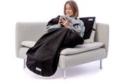 Belieff® XL Cozy deken – dikke deken – voetenzak & handzak - fleece plaid – warmtedeken – Bovendeken – Elektrische bovendeken – warmtedeken draadloos - (Heating systeem niet inbegrepen) Zwart