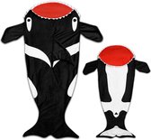 Snug Rug Killer Whale Staart Deken - Orka staartdeken - Zwart Wit Rood - Onesie - Jongens - Snuggle