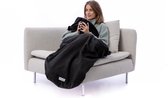 Belieff® XL Cozy deken – dikke deken – voetenzak & handzak - fleece plaid – warmtedeken – Bovendeken – Elektrische bovendeken – warmtedeken draadloos - (Heating element niet inbegrepen) - Grijs