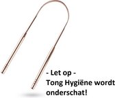 Effectieve Tongschraper (hoge kwaliteit) - Tongreiniger koper - Mondverzorging - Persoonlijke verzorging – rose gold - Underdog tech