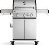 Burnhard Gas BBQ FRED Deluxe - 3 Branders - Keramische Infraroodbrander & Afdekhoes - Deluxe