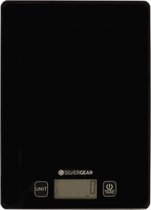 Silvergear Digitale Keukenweegschaal – Zwart – LCD Scherm