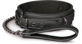 Fetish halsband met riem