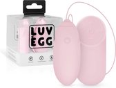 LUV EGG Vibrerend ei - Vibratie eitje met afstandsbediening (draadloos) - Koppeltoy - Roze