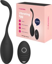 MyFantasy Vibrerend Ei – Luxe Sex Toys voor Vrouwen– Vibrator met Afstandsbediening – Seksspeeltjes voor Koppels – Midnight Black