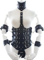 Banoch | Collar Bondage body Harness black/6 - zwart pu leer vrouw harnas - bdsm