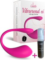 Lustify Vibrerend Ei 3.0 - Gratis Glijmiddel - Met App - Vibrator - Vibrators Voor Vrouwen - Lush - Valentijn