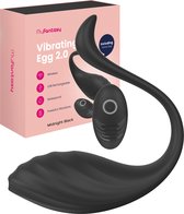 MyFantasy Vibrerend Ei 2.0 met Afstandsbediening – Luxe Vibrators voor Vrouwen – Seksspeeltjes voor Koppels – Sex Toys – Midnight Black