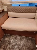 Bankhoes voor Camper / Mobilhome / Caravan Carré Stretch badstofhoes per stuk kleur Beige universeel model