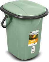 GreenBlue - Draagbare toeristische toilet WC emmer 19L - Groen/ Grijs