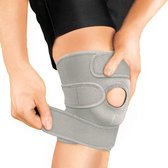 Bracoo KS10 Kniebandage - verstelbare neopreen kniebrace - rechter/linker knie - patella stabilisator opening - grijs