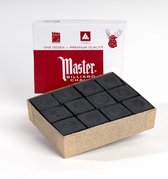 Biljartkrijt Master zwart - box 12st