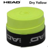 HEAD overgrip - Dry- zweetabsorberend- antislip - tennis- padel- tennisgrip - soft-  neon geel - 1 stuk