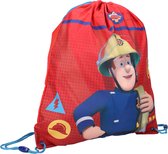 gymtas junior 1,6 liter polyester rood/blauw