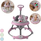 Young Star® Loopstoel - Baby Loopwagen – Loopstoeltje Baby - Looptrainer - Leren Lopen - Inclusief Voetenmat en Steel - Babywalker