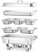 Hendi Chafing Dish Fiora GN 1/1 - 9 Liter - Incl. 6 GN Bakken - 58,5x38,5x(H)31,5cm