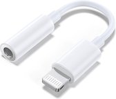 DW4Trading Lightning naar 3,5mm Hoofdtelefoonaansluiting Adapter - Geschikt Voor Iphone, Ipad - Wit