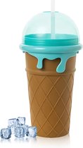 Belenthi Slushy maker - Slush puppy maker - Slushy cup - Ijsvormpjes - Incl. eetlepel en rietje- Slush puppy machine