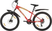 vidaXL Mountainbike 21 versnellingen 26 inch wielen 36 cm rood