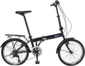 wheelerz.nl Vouwfiets 20 Inch - 6 Speed Shimano - Zwart